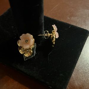Coach resin flower earrings. New never worn